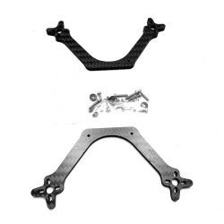 Set 4mm Arme 3" aus Carbon mit 9 bis 12mm Lochkreis