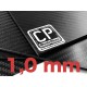 1,0 mm Platte aus Carbon