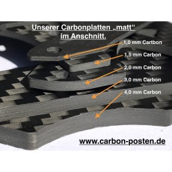 1,5mm Carbon Platte 500 x 400 mm