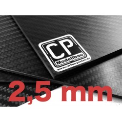 2,5mm Carbon Platte 350 x 150 mm